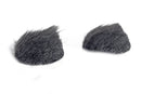 GREY OVERCOVERS: 30 X STICKES & 6 GREY FUR DISCS